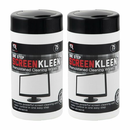 READ RIGHT ScreenKleen One-Step Cleaning Wet Wipes, 2PK RR1409